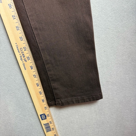 J. McLaughlin Women’s Brown Straight Leg Button Pull On Ankle Pants Size 10 - Picture 5 of 10